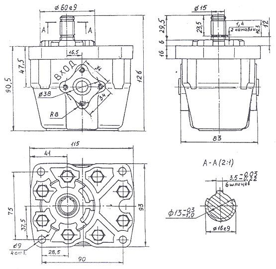 Нш 32 чертеж