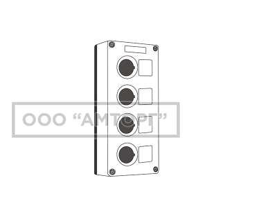 Кнопочный пост пластиковый BoxP2-4 фото 1