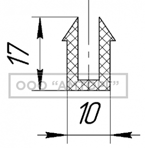 Уплотнение 10х17х5х4 фото 1